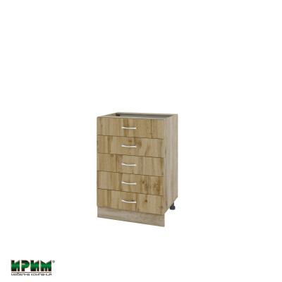 Долен модул с пет чекмеджета АРДД-Дъб дакота-29