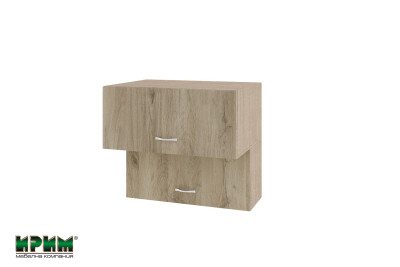 Горен модул с две хоризонтални врати МДА-Сонома арвен-107