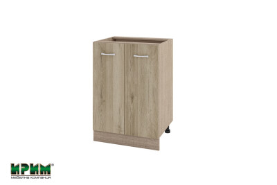 Долен модул за вграждане на мивка с две врати и рафт МДА-Сонома арвен-22