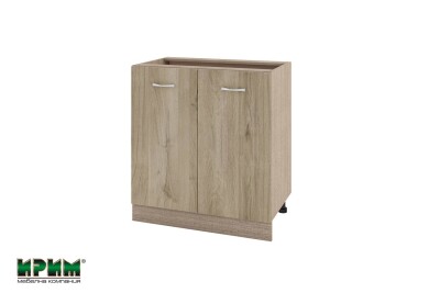 Долен модул за вграждане на мивка с две врати и рафт МДА-Сонома арвен-23