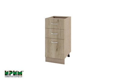 Долен модул с 2 чекмеджета,врата и рафт МДА-Сонома арвен-27