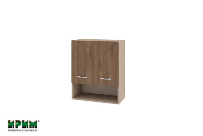 Горен модул с две врати и рафт и ниша МО-Орех адмирал-7