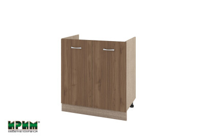 Долен модул за бордова мивка с две врати МО-Орех адмирал-30