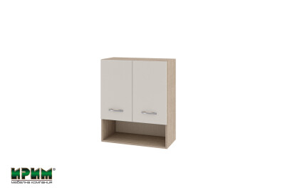 Горен модул с две врати и рафт и ниша МС-Сатен-7
