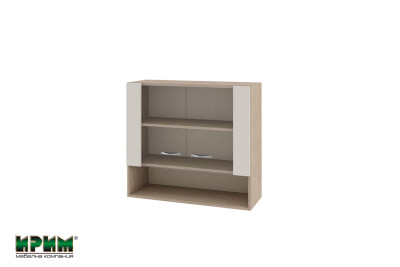 Горен модул с витринни врати и рафт МС-Сатен-10