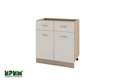 Долен модул с 2 чекмеджета,2 врати и рафт МС-Сатен-26