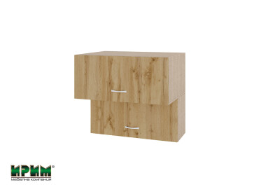 Горен модул с две хоризонтални врати МДД-Дъб дакота-107