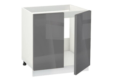 Долен модул за мивка Глосмакс 800 Бял - Антрацит