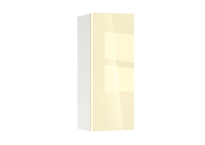 Горен модул с врата и рафт Глосмакс 25 Бял - Айвъри