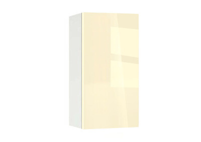 Горен модул с врата и рафт Глосмакс 40 Бял - Айвъри