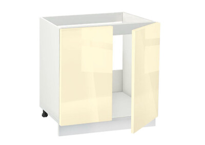 Долен модул за мивка Глосмакс 800 Бял - Айвъри