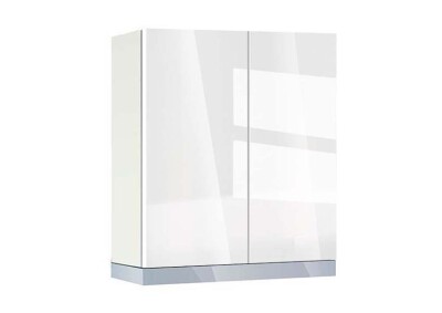 Горен модул с две врати и рафт за абсорбатор Глосмакс 60А Бял - Алба