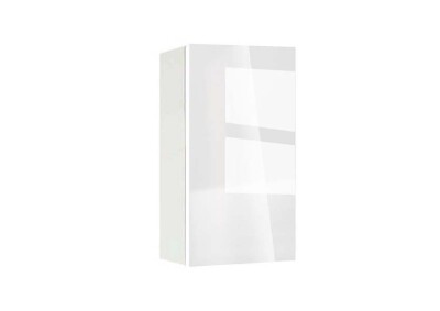 Горен модул с врата и рафт Глосмакс 3М Бял - Алба