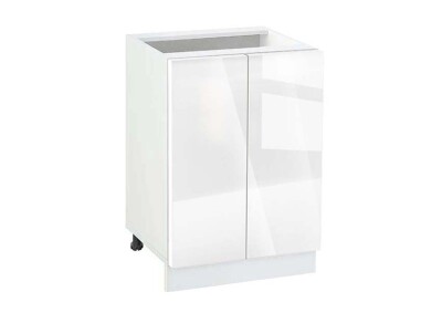 Долен модул с две врати и рафт Глосмакс 502 Бял - Алба