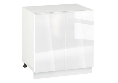 Долен модул с две врати и рафт Глосмакс 802 Бял - Алба