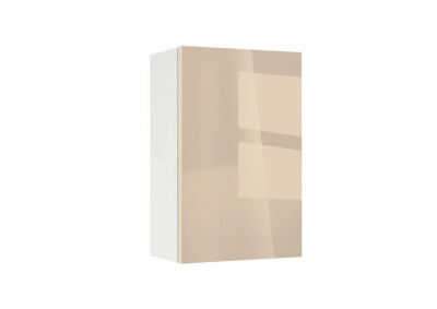 Горен модул с врата и рафт Глосмакс 4М Бял - Визон