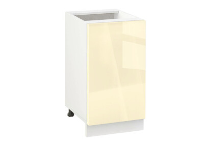 Долен модул с врата и рафт Глосмакс 451 Бял - Айвъри