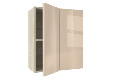 Горен модул ъглов с рафт Глосмакс 61 Сонома - Визон