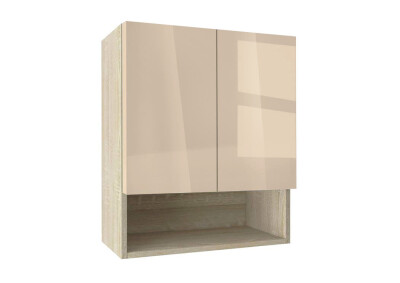 Горен модул с ниша и две врати Глосмакс 60P Сонома - Визон