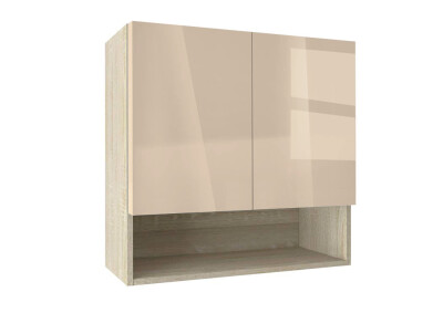 Горен модул с ниша и две врати Глосмакс 80P Сонома - Визон