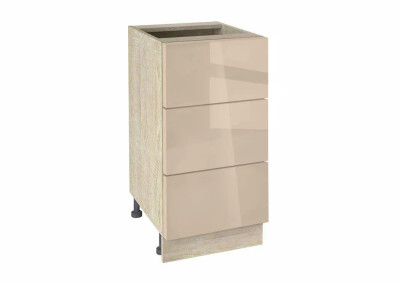 Долен модул с три чекмеджета Глосмакс 403 Сонома - Визон