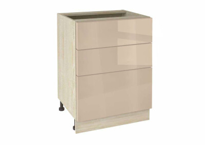 Долен модул с три чекмеджета Глосмакс 603 Сонома - Визон