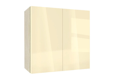 Горен модул с две врати и рафт Глосмакс 80 Сонома - Айвъри