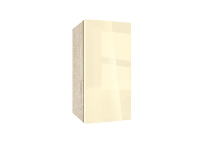 Горен модул с врата и рафт Глосмакс 3М Сонома - Айвъри