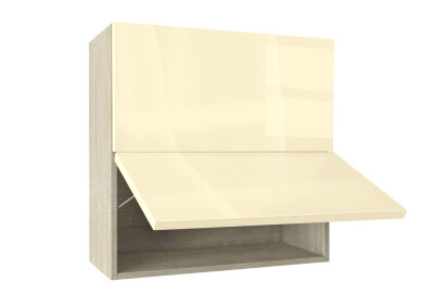 Горен модул с две хоризонтални врати Глосмакс 80Г Сонома - Айвъри