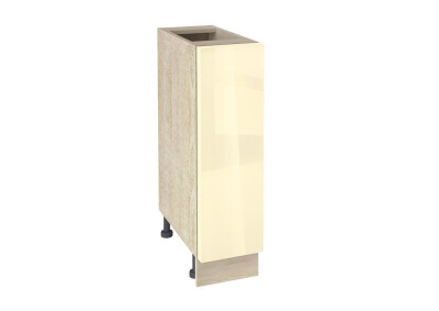 Долен модул с врата и рафт Глосмакс 201 Сонома - Айвъри