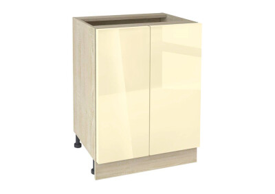Долен модул с две врати и рафт Глосмакс 602 Сонома - Айвъри