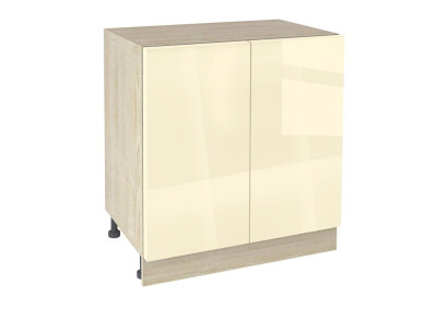 Долен модул с две врати и рафт Глосмакс 802 Сонома - Айвъри