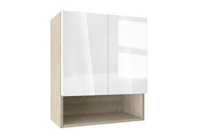 Горен модул с ниша и две врати Глосмакс 60P Сонома - Алба