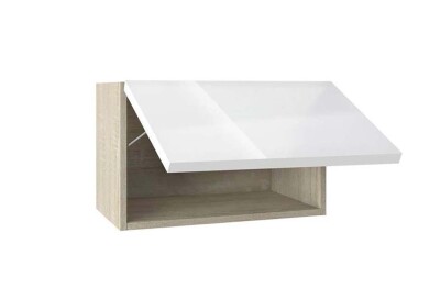 Горен модул с една хоризонтална врата Глосмакс 64Г Сонома - Алба