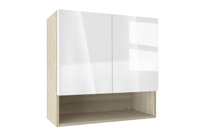 Горен модул с ниша и две врати Глосмакс 80P Сонома - Алба