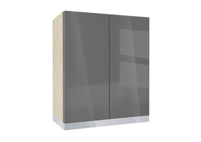 Горен модул с две врати и рафт за абсорбатор Глосмакс 60А Сонома - Антрацит