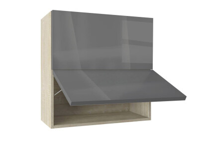 Горен модул с две хоризонтални врати Глосмакс 80Г Сонома - Антрацит