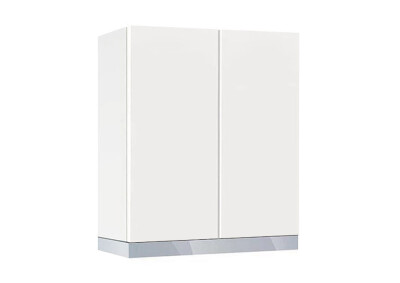 Горен модул с две врати и рафт за абсорбатор Мат 60А Бял - Бял мат