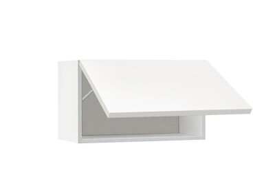 Горен модул с една хоризонтална врата Мат 63Г Бял - Бял мат