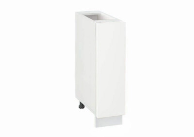 Долен модул с врата и рафт Мат 201 Бял - Бял мат