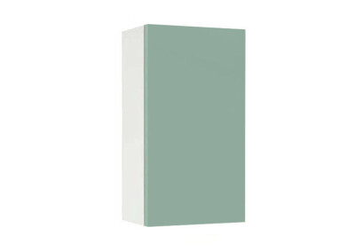 Горен модул с врата и рафт Мат 40 Бял - Мента