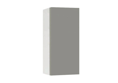 Горен модул с врата и рафт Мат 30 Бял - Сив