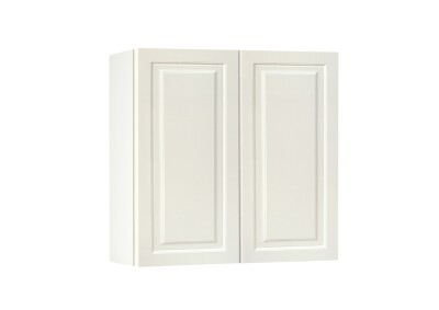 Горен модул с две врати и рафт Винтидж 80 Бял - Каймак