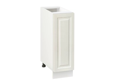 Долен модул с врата и рафт Винтидж 250 Бял - Каймак