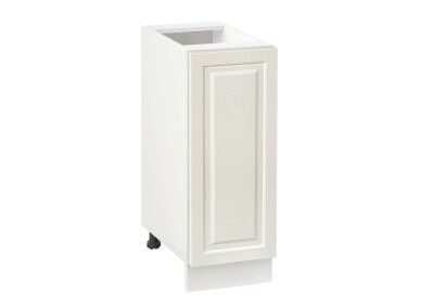 Долен модул с врата и рафт Винтидж 301 Бял - Каймак