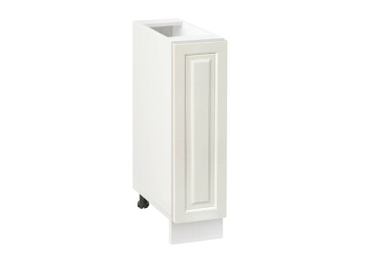 Долен модул с врата и рафт Винтидж 201 Бял - Каймак