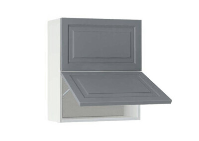 Горен модул с две хоризонтални врати Винтидж 60Г Бял - Велвет