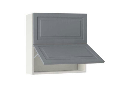 Горен модул с две хоризонтални врати Винтидж 80Г Бял - Велвет