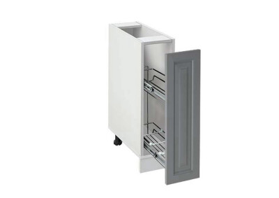 Долен модул бутилиера Винтидж 201Б Бял - Велвет