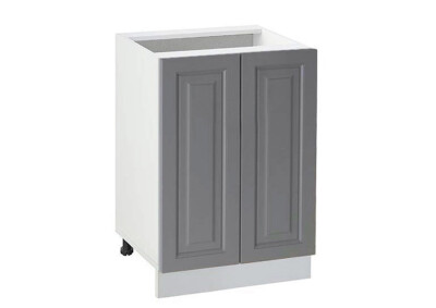 Долен модул с две врати и рафт Винтидж 502 Бял - Велвет